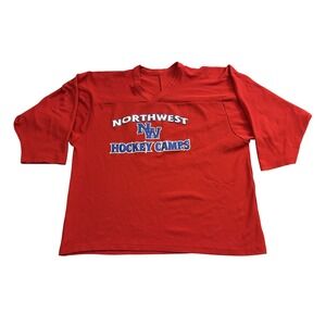 CCM Hockey Jersey Mens XL Red Northwest Hockey Camps Practice Shirt 27 Excellent